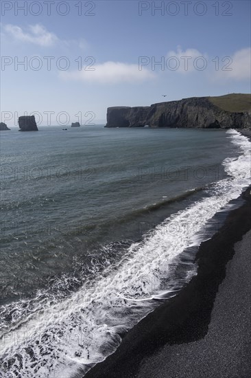 View over Reynisfjara Beach