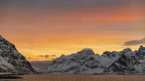 Winter Scandinavian landscape