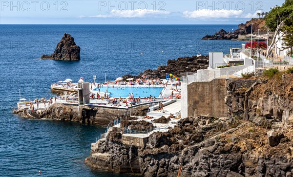 Bathing establishment among the rocks on the north coast of Funchal