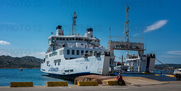 The car ferry on the island of La Maddalena