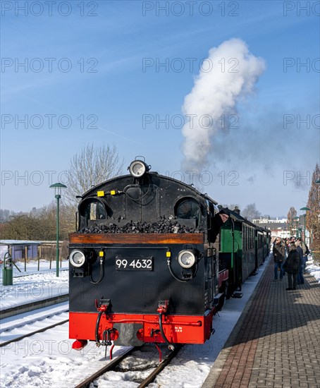 The historic railway Rasender Roland on the island of Ruegen