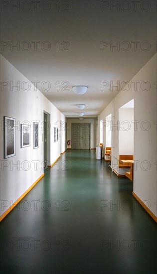 Empty corridors in the Humboldt University building