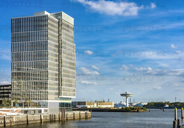 Newly built residential building and the Lighthouse Zero neighbourhood at the tip of Baakenhoeft