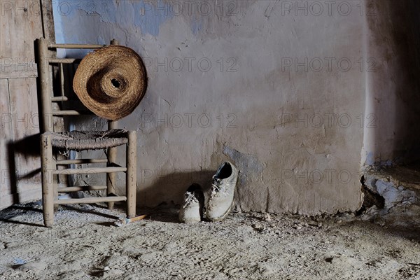 Cave dwelling with Spanish chair