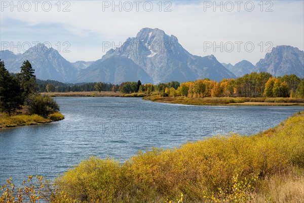 Snake River at Oxbow Bend river bend