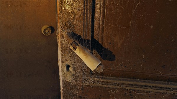 Old door with keyhole