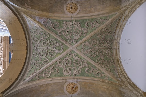 Decorative vault in the courtyard of the Boettinger Haus