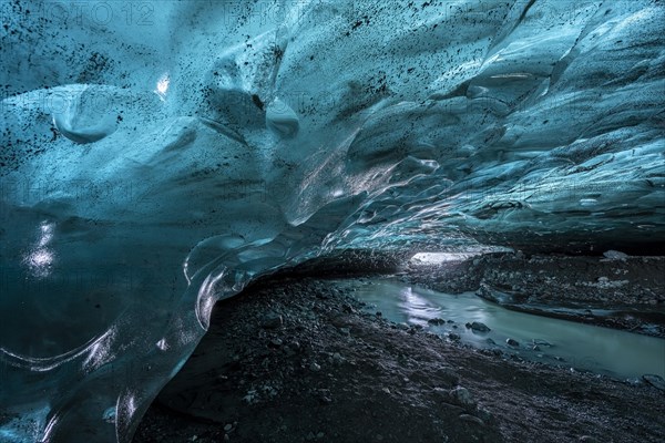 Ice cave in Vatnajoekull glacier