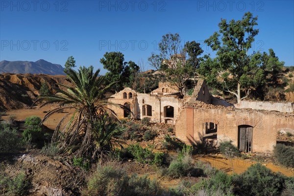 Ruin of a factory on mine site