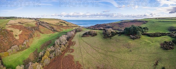 Panorama over Farmlands and Man Sands