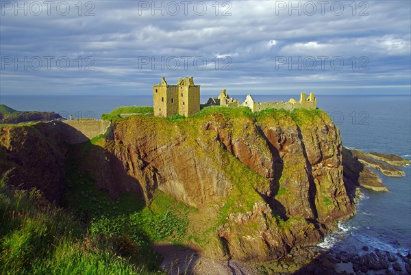 Castle ruin on a cliff