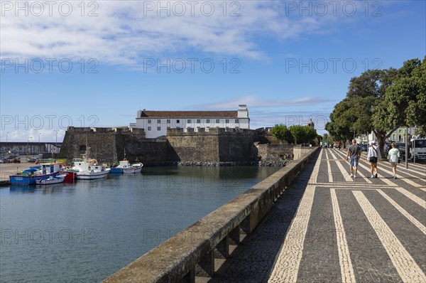 Promenade with Fortress of Sao Bras with Military Museum of the Azores