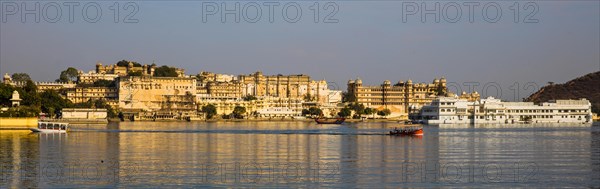 Lake Pichola overlooking City Palace and Lake Palace