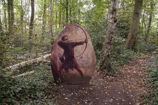 Image of an archer at the Tannenhausen megalithic tomb