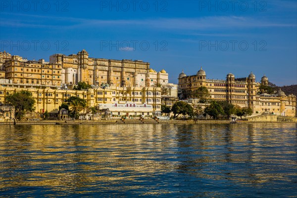 City Palace rises majestically above Lake Pichola