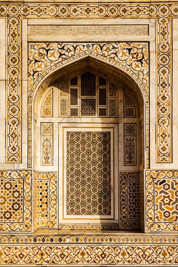 Finest marble inlays and filigree lattice windows