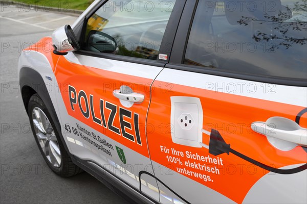 Police car Electric car Cantonal Police St. Gallen