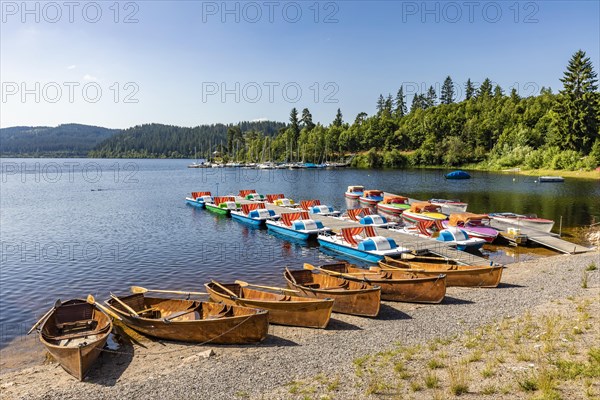 Rowing and pedal boat rental at Schluchsee