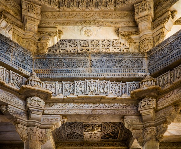 Finest marble relief in the Ranakpur temple complex