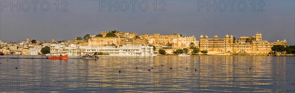 Lake Pichola overlooking City Palace and Lake Palace