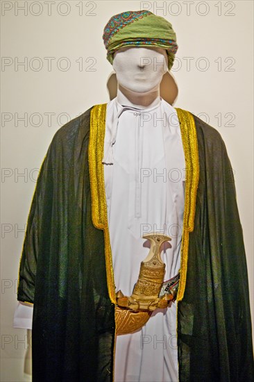 Men's traditional costume with scimitar