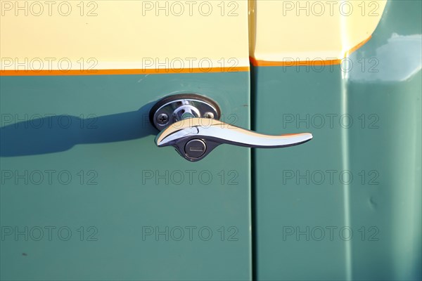 Detail of a vintage car