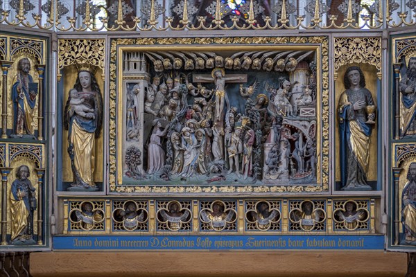 Late Gothic winged altar in St. Marien and St. Johannis Cathedral