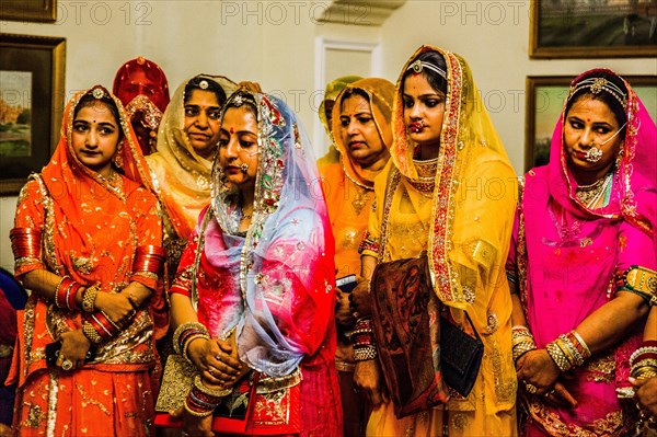 Separate ceremonies of bride and groom