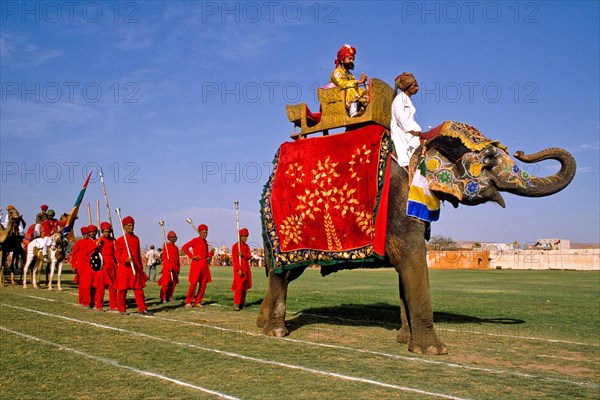 Festive parades with camels and elephants