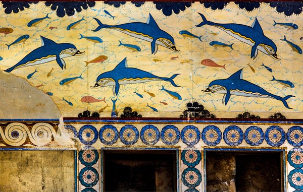 Dolphin frescoes