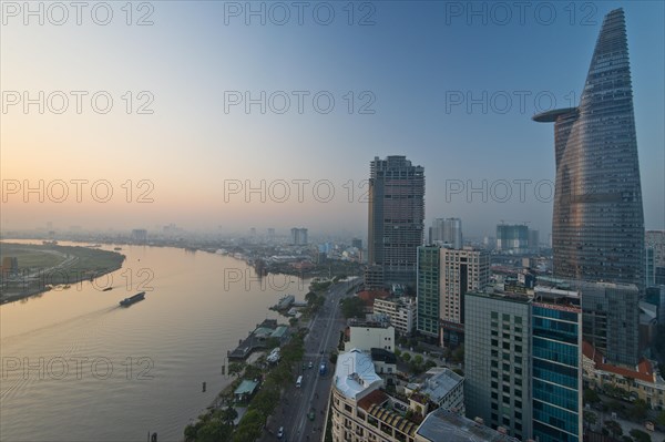 Dawn Sunrise Skyline Saigon