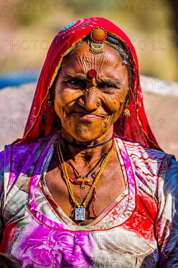 Colourfully dressed desert dwellers