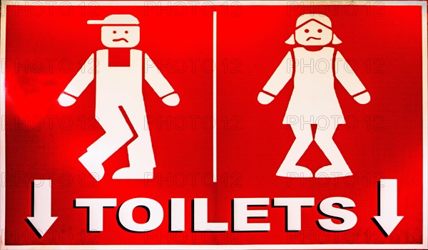 Toilet sign