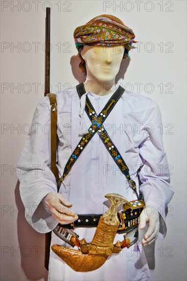 Men's traditional costume with scimitar