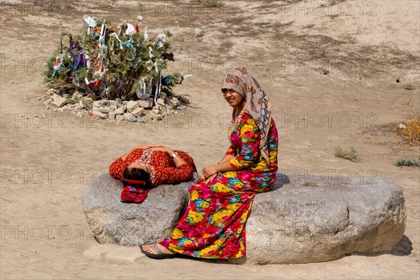 Women praying for children