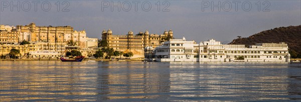 Lake Pichola overlooking City Palace and Lake Palace