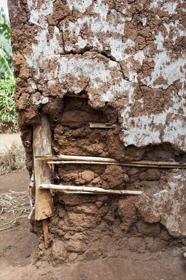 Building made from mud a wood