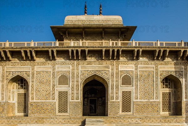 Finest marble inlays and filigree lattice windows