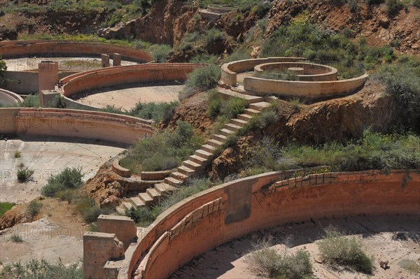 Gold panning basin of the 'Denver' mine factory in Rodalquilar