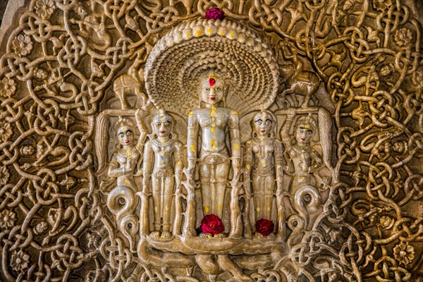 Finest marble relief in the Ranakpur temple complex