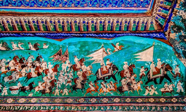 Chittra Shala courtyard with virtuoso fine paintings