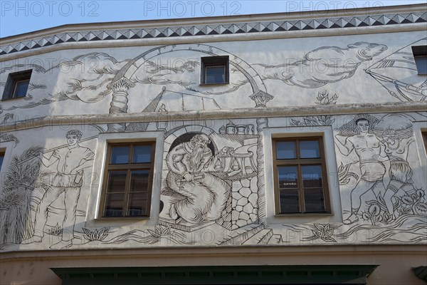 Sgraffito house in Kovarska Street