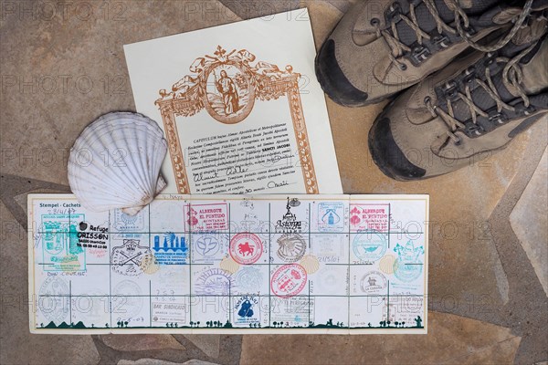 My Camino de Santiago with hostel stamps