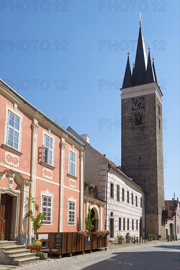 Town houses and Holy Spirit Church