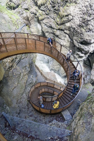 Spiral staircase Helix in the Liechtensteinklamm