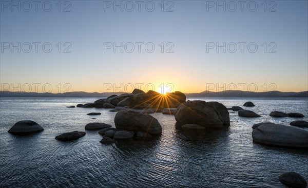 Sunset with sun star