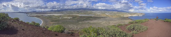 View from Montana Roja right the village