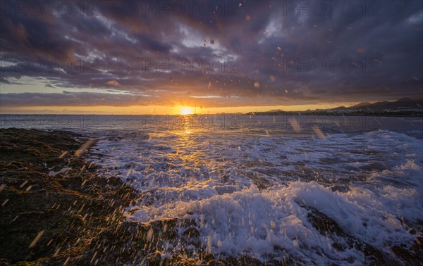 Sunset at Tejita Beach near Montana Roja