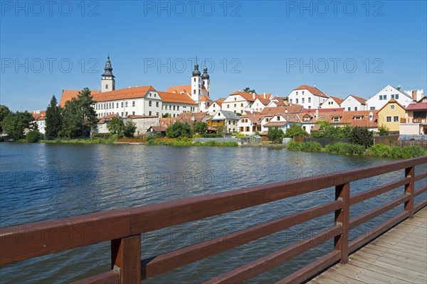 Town view with St. James' Church and Jesuit College with church