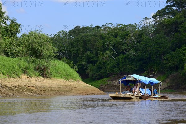 Longboat on the river